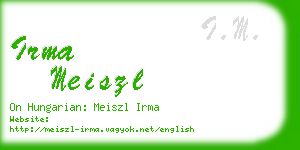 irma meiszl business card